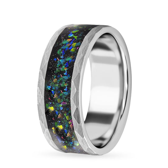 Abalone Muschel Bandring, Wolframcarbid