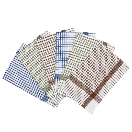 6er-Set Küchentücher aus 100% Baumwolle, gewebt, 35x55 cm, Rot