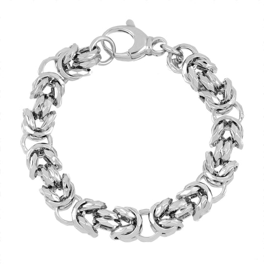 LA BELLA feinstes handgefertigtes Italienisches Königs-Armband, ca. 19 cm 925 Silber, ca. 30,00g