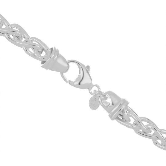LA BELLA feinste handgefertigte Italienische Doppelglieder-Spigakette 925 Silber vergoldet ca. 60 cm ca. 38,10g