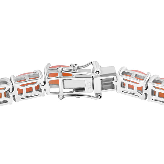 AA Vinicunca-Peruanischer Armband ca. 20 cm 925 Silber platiniert ca. 20,14 ct.