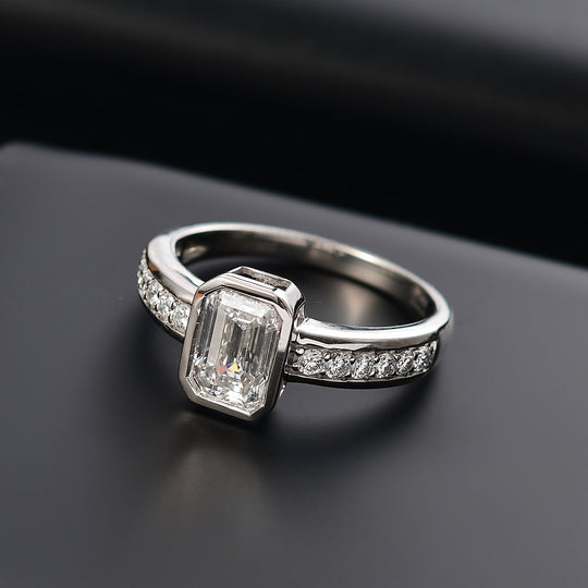 LUXURIANT DIAMOND - Lab Grown Diamant VS-EF IGI zertifiziert Ring 950 Platin (Größe 18.00) ca. 2.00 ct