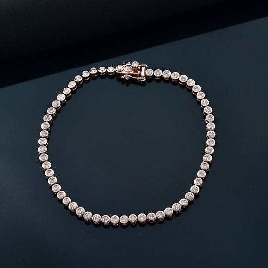 LUXURIANT DIAMOND - Lab Grown Diamant SI-GH SGL zertifiziert Armband ca. 19 cm 925 Silber ca. 2.00 ct