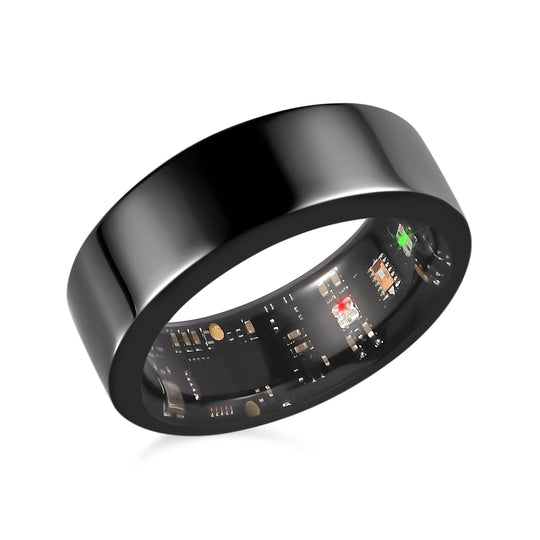 Soul Smart - V1 Smart Ring, Edelstahl, G-Sensor, Herzfrequenzsensor, rosévergoldet, (Größe 21.00)
