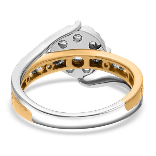 LUXURIANT DIAMOND - Lab Grown Diamant SI-GH SGL zertifiziert Ring 925 Silber rhodiniert (Größe 18.00) ca. 1.00 ct