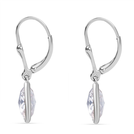Moissanit Ohrringe 925 Silber rhodiniert ca. 4.96 ct