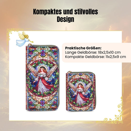 2-teiliges Geldbörsen-Set mit Einhornmuster, ca. 18x2,5x10 cm und 11x2,5x9 cm