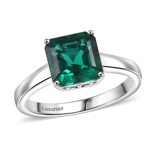 AAA Lab Grown Smaragd AGI zertifiziert Ring 417 Gold (Größe 18.00) ca. 2.50 ct
