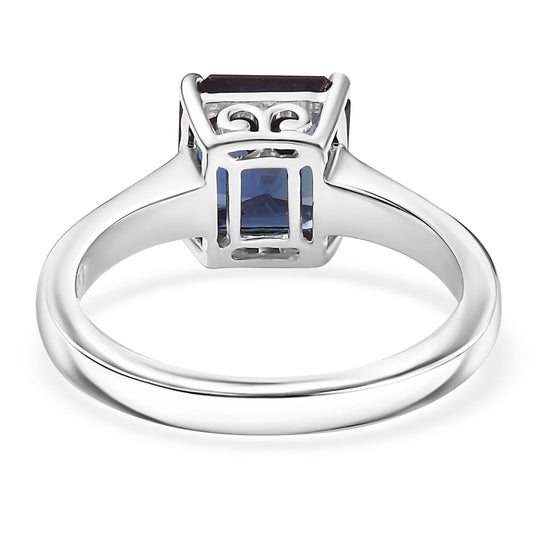 AAA Lab Grown Alexandrit Ring, AGI zertifiziert und geprüft, 417 Weiß Gold (Größe 18.00) ca. 2.95 ct