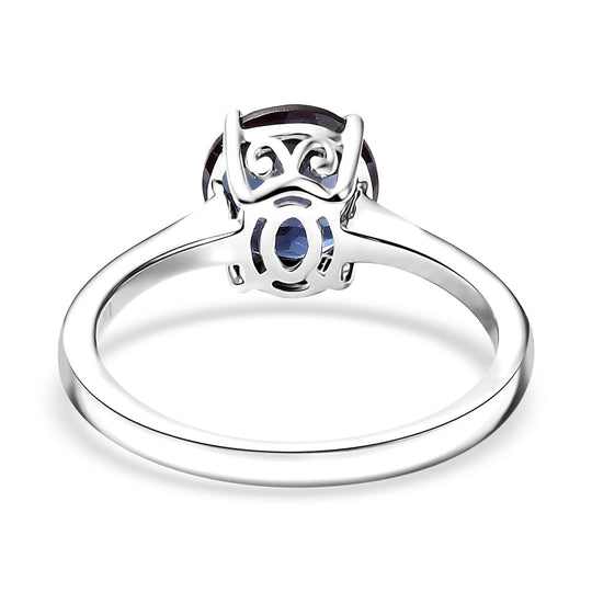 AAA Lab Grown Alexandrit Ring, AGI zertifiziert und geprüft, 417 Weiß Gold (Größe 20.00) ca. 2.14 ct