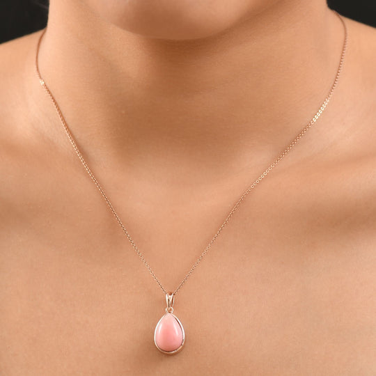 AA Vinicunca-Peruanischer, Weißer Zirkon Anhänger 925 Silber 750 rosévergoldet ca. 4,73 ct.