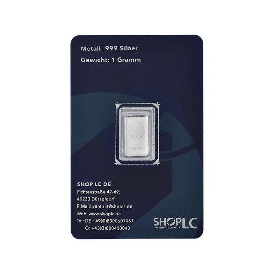 EXKLUSIVES GESCHENK - 999er Silber Schlange Barren, ca. 1,00g