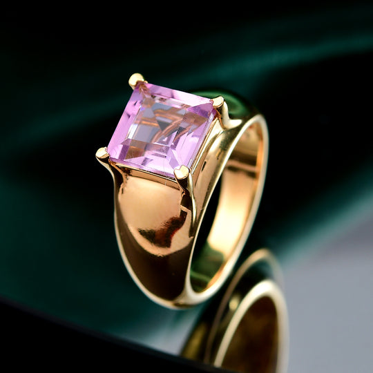 Rose De France Amethyst Ring Messing (Größe 18.00) ca. 2,36 ct