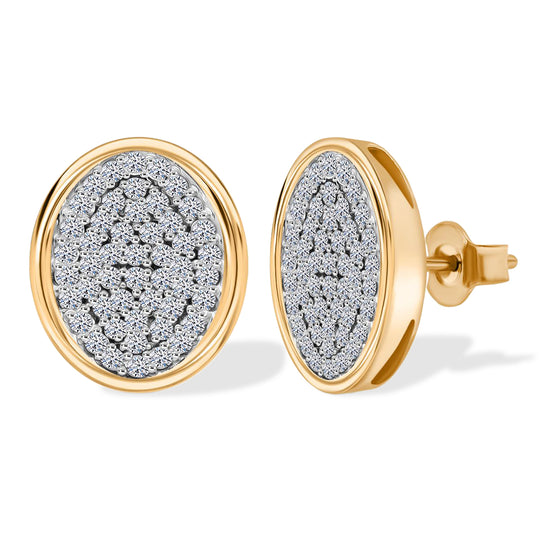 LUXURIANT DIAMOND - Lab Grown Diamant SI-GH SGL zertifiziert Ohrringe 925 Silber rhodiniert ca. 1,00 ct.