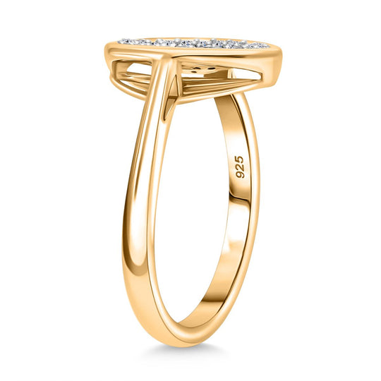 LUXURIANT DIAMOND - Lab Grown Diamant SI-GH SGL zertifiziert Ring 925 Silber rhodiniert (Größe 21.00) ca. 0.50 ct