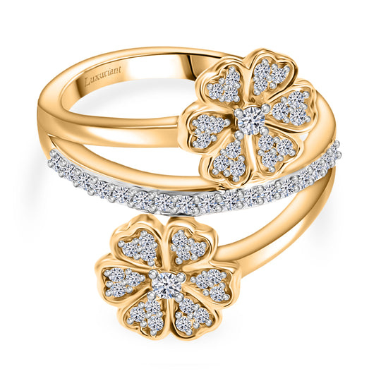 LUXURIANT DIAMOND - Lab Grown Diamant SI-GH Ring 925 Silber rhodiniert (Größe 18.00) ca. 0.50 ct