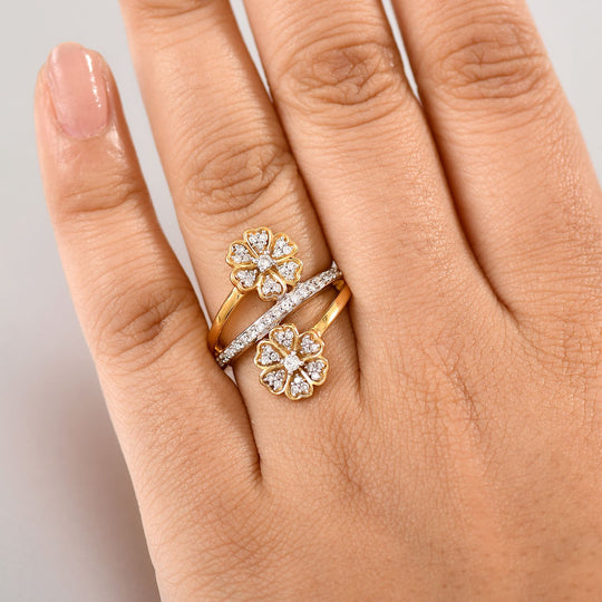 LUXURIANT DIAMOND - Lab Grown Diamant SI-GH Ring 925 Silber rhodiniert (Größe 18.00) ca. 0.50 ct