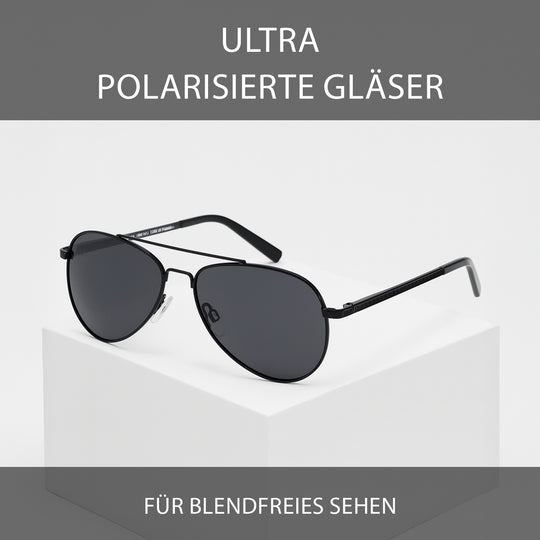 Sole & Luce - Swiss Eyewear, UV400 Sonnenbrille, Matt-Schwarz
