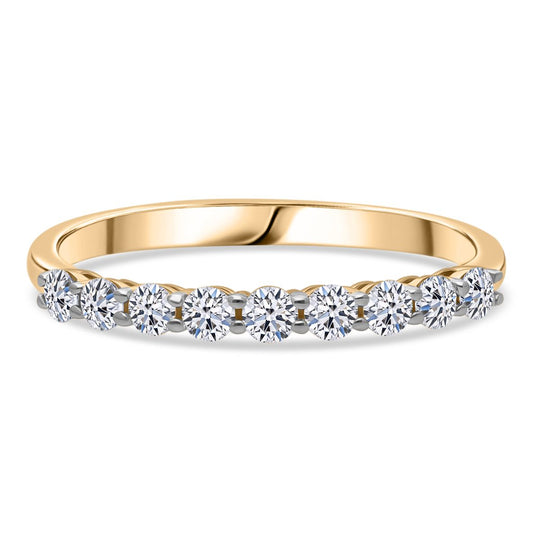 LUXURIANT DIAMOND - Lab Grown Diamant SI-GH SGL zertifiziert Ring 375 Gold (Größe 21.00) ca. 0.50 ct