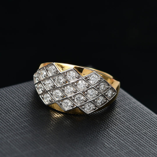 LUXURIANT DIAMOND - Lab Grown Diamant SI-GH Ring 925 Silber rhodiniert (Größe 20.00) ca. 1.00 ct