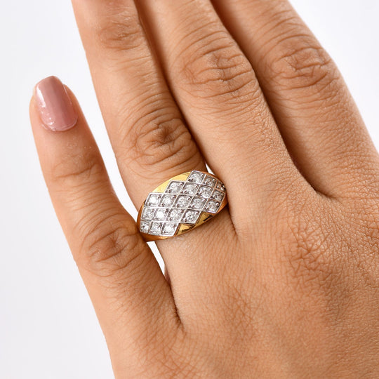 LUXURIANT DIAMOND - Lab Grown Diamant SI-GH Ring 925 Silber rhodiniert (Größe 20.00) ca. 1.00 ct