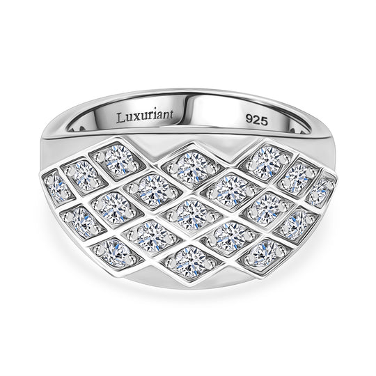 LUXURIANT DIAMOND - Lab Grown Diamant SI-GH Ring 925 Silber rhodiniert (Größe 20.00) ca. 1.00 ct