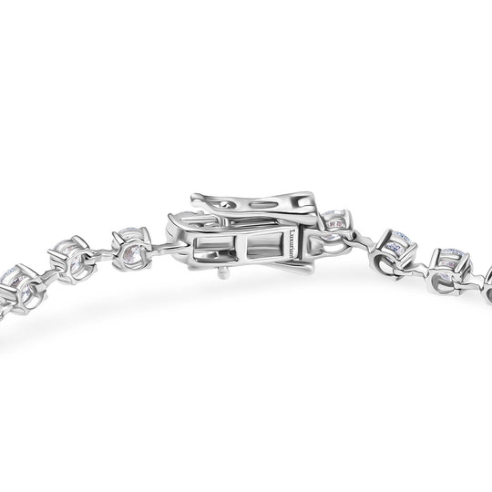 LUXURIANT DIAMOND - Lab Grown Diamant VS-EF IGI zertifiziert Armband ca. 19 cm 375 Weiß Gold ca. 4.00 ct