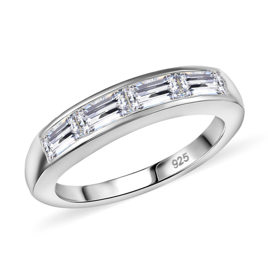 Moissanit Ring 925 Silber (Größe 17.00) ca. 1,12 ct