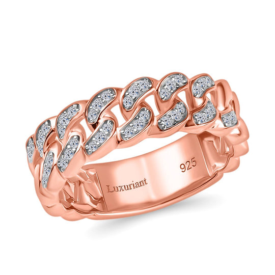 LUXURIANT DIAMOND - Lab Grown Diamant SI-GH Ring 925 Silber (Größe 21.00) ca. 0.25 ct