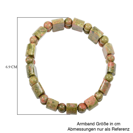 Regenbogen-Picasso Jaspis Armband, flexibel, ca. 142.50 ct