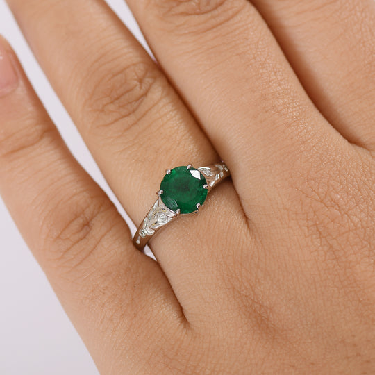 Rhapsody AAAA Kagem Sambischer Smaragd, Weißer Diamant Ring 950 Platin (Größe 19.00) ca. 2,13 ct