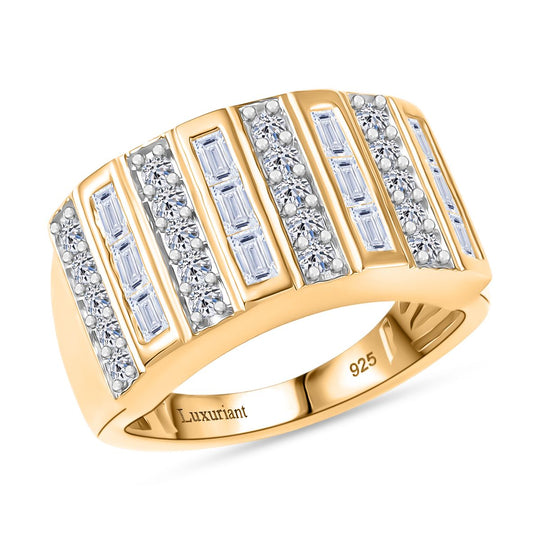 LUXURIANT DIAMOND - Lab Grown Diamant SI-GH SGL zertifiziert Ring 925 Silber (Größe 17.00) ca. 1,00 ct