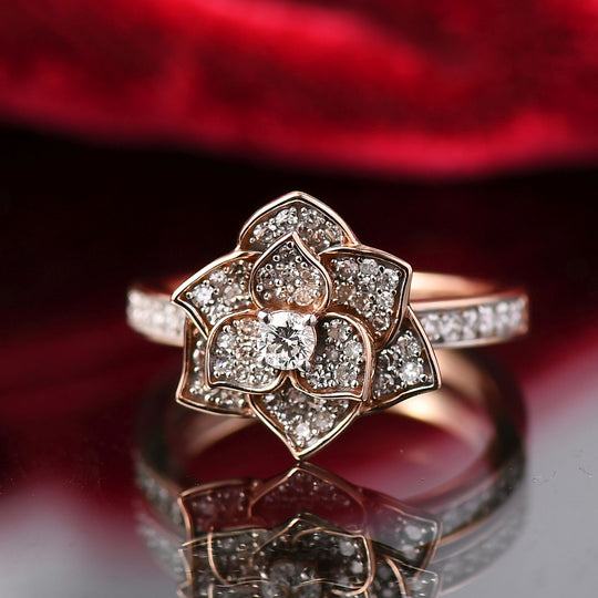 LUXURIANT DIAMOND - Lab Grown Diamant SI-GH Ring 925 Silber (Größe 17.00) ca. 0.50 ct