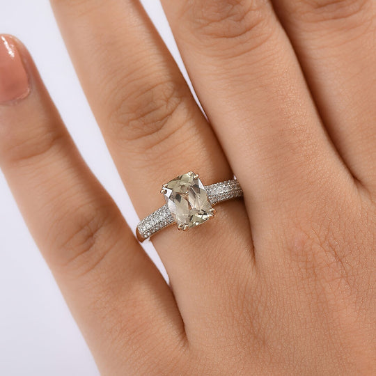 LUXORO AAA Turkizit, Weißer Diamant AGI zertifiziert Ring 585 Gold (Größe 17.00) ca. 2.60 ct
