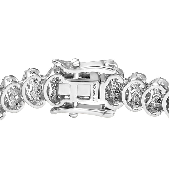 LUXURIANT DIAMOND - Lab Grown Diamant SI-GH SGL zertifiziert Armband ca. 19 cm 925 Silber rhodiniert ca. 5.00 ct