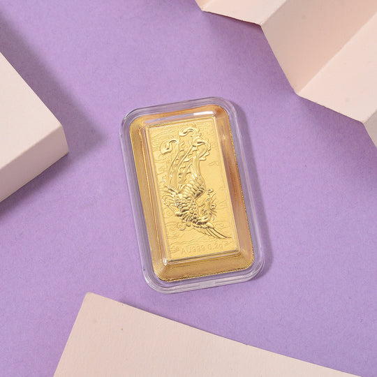 999er Goldfolie mit Phoenix, 200 mg