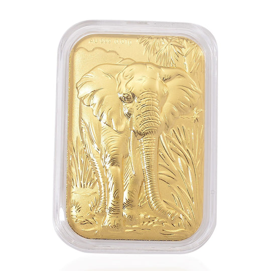 999er Goldbarren mit Engelsmotiv