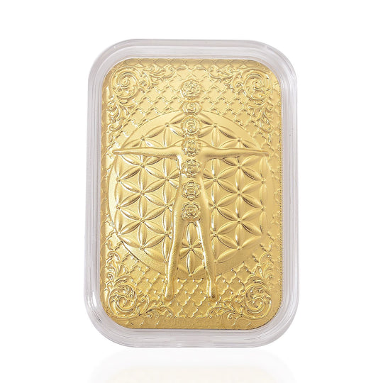 999er Goldbarren mit Engelsmotiv
