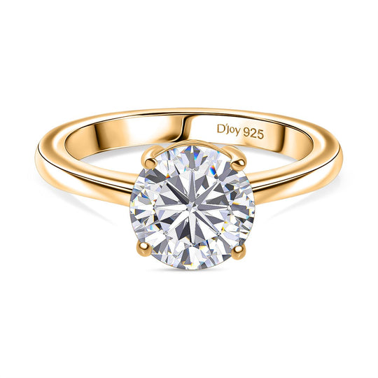 D’joy Moissanit Ring 925 Silber rhodiniert (Größe 21.00) ca. 1,80 ct