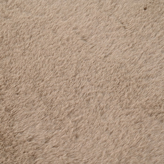LIVMORE - 2200 GSM Kunstfell-Teppich mit Schaumstoffbasis, Fischform, 60x90 cm, Silbergrau
