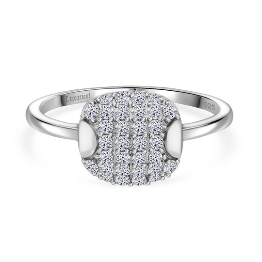 LUXURIANT DIAMOND - Lab Grown Diamant SI-GH SGL zertifiziert Ring 925 Silber 750 Roségold Vermeil (Größe 19.00) ca. 0.50 ct