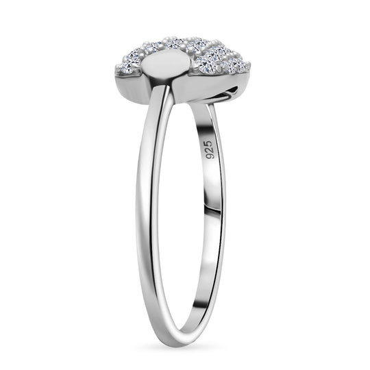 LUXURIANT DIAMOND - Lab Grown Diamant SI-GH SGL zertifiziert Ring 925 Silber 750 Roségold Vermeil (Größe 19.00) ca. 0.50 ct