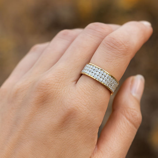 LUXURIANT DIAMOND - Lab Grown Diamant SI-GH SGL zertifiziert Ring, 925 Silber rhodiniert (Größe 20.00) ca. 1.00 ct