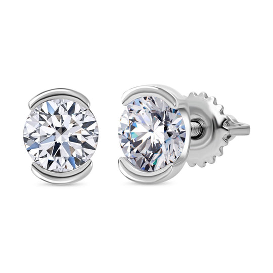 LUXURIANT DIAMOND - Lab Grown Diamant VS-EF SGL zertifiziert Ohrringe 585 Gold ca. 1.00 ct
