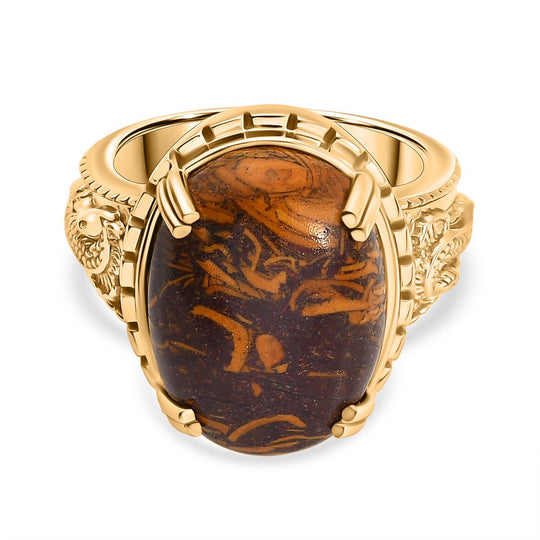 EVER TRUE - Skript Stein Ring Messing (Größe 18.00) ca. 11.35 ct