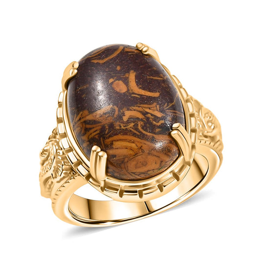 EVER TRUE - Skript Stein Ring Messing (Größe 18.00) ca. 11.35 ct