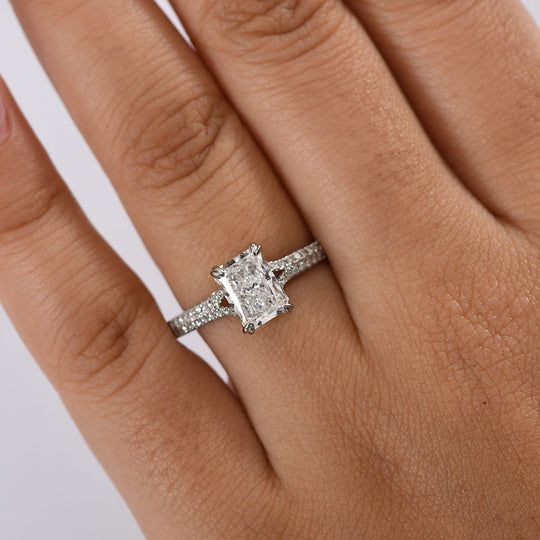 LUXURIANT DIAMOND - Lab Grown Diamant VS-EF IGI zertifiziert Ring 950 Platin (Größe 17.00) (10-15 Werktage Lieferzeit) ca. 2.00 ct