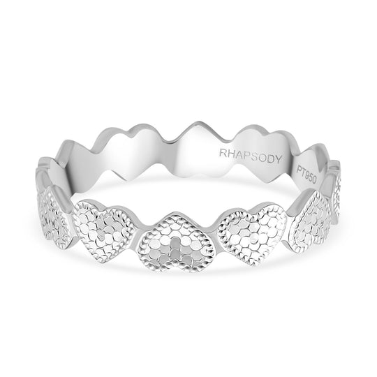 950 Platin Herz Ring (Größe 16.00) ca. 5,00g