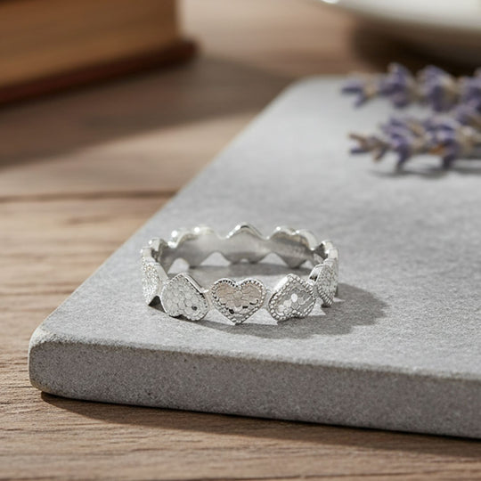 950 Platin Herz Ring (Größe 16.00) ca. 5,00g