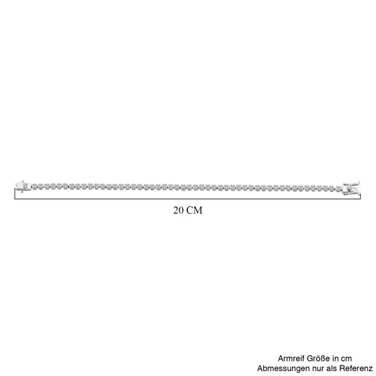 LUXURIANT DIAMOND - Lab Grown Diamant VS1-SI1/D-F GCI zertifiziert Armband ca. 19 cm 925 Silber rhodiniert ca. 1,80 ct.